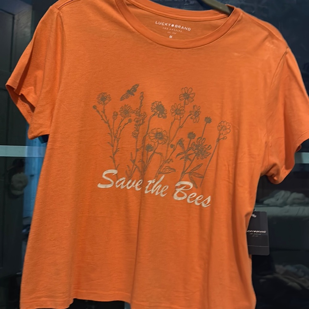 Save the bees cropped t shirt
